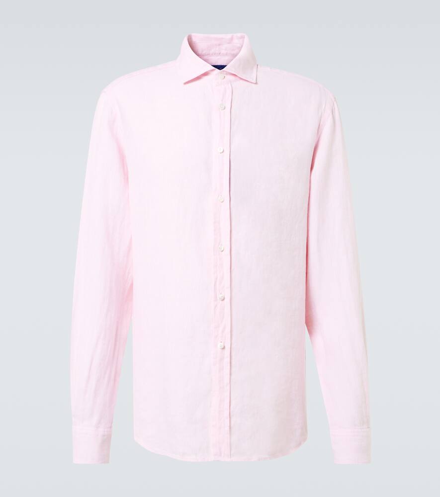 

Льняная рубашка Oxford Ralph Lauren Purple Label, Soft Pink