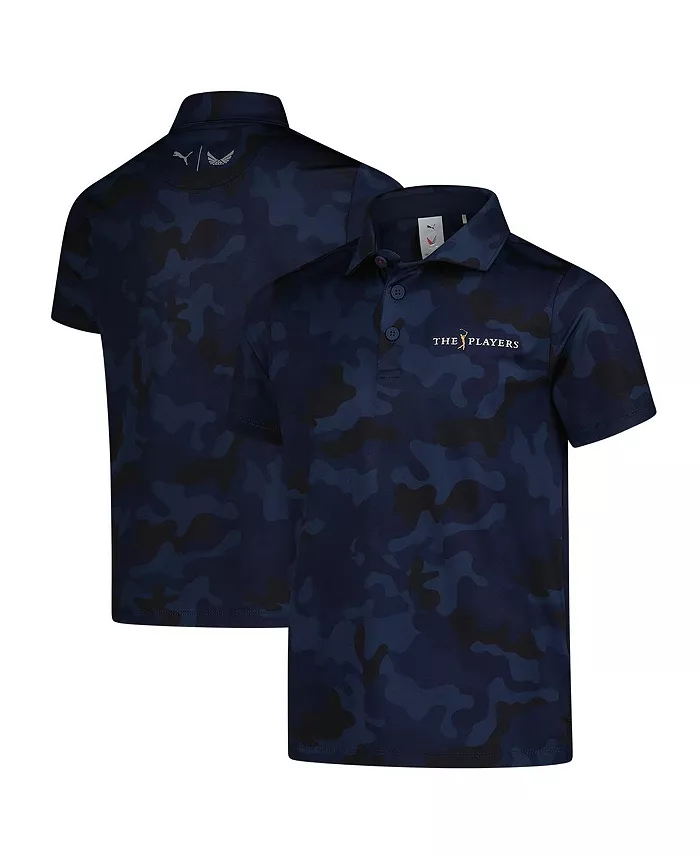 

Поло THE PLAYERS MATTR Volition Camo для мальчиков и девочек, цвет navy (темно-синий) Puma