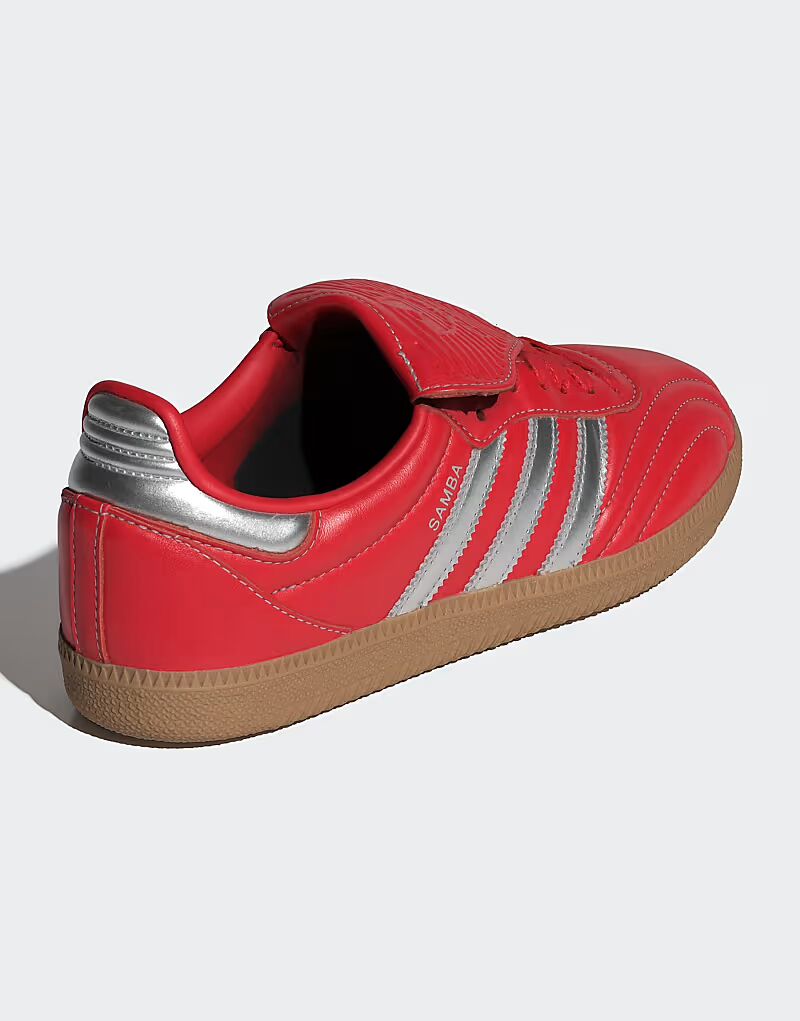 Кроссовки Adidas Originals Samba lt в цвете better scarlet / silver metal — фото 4