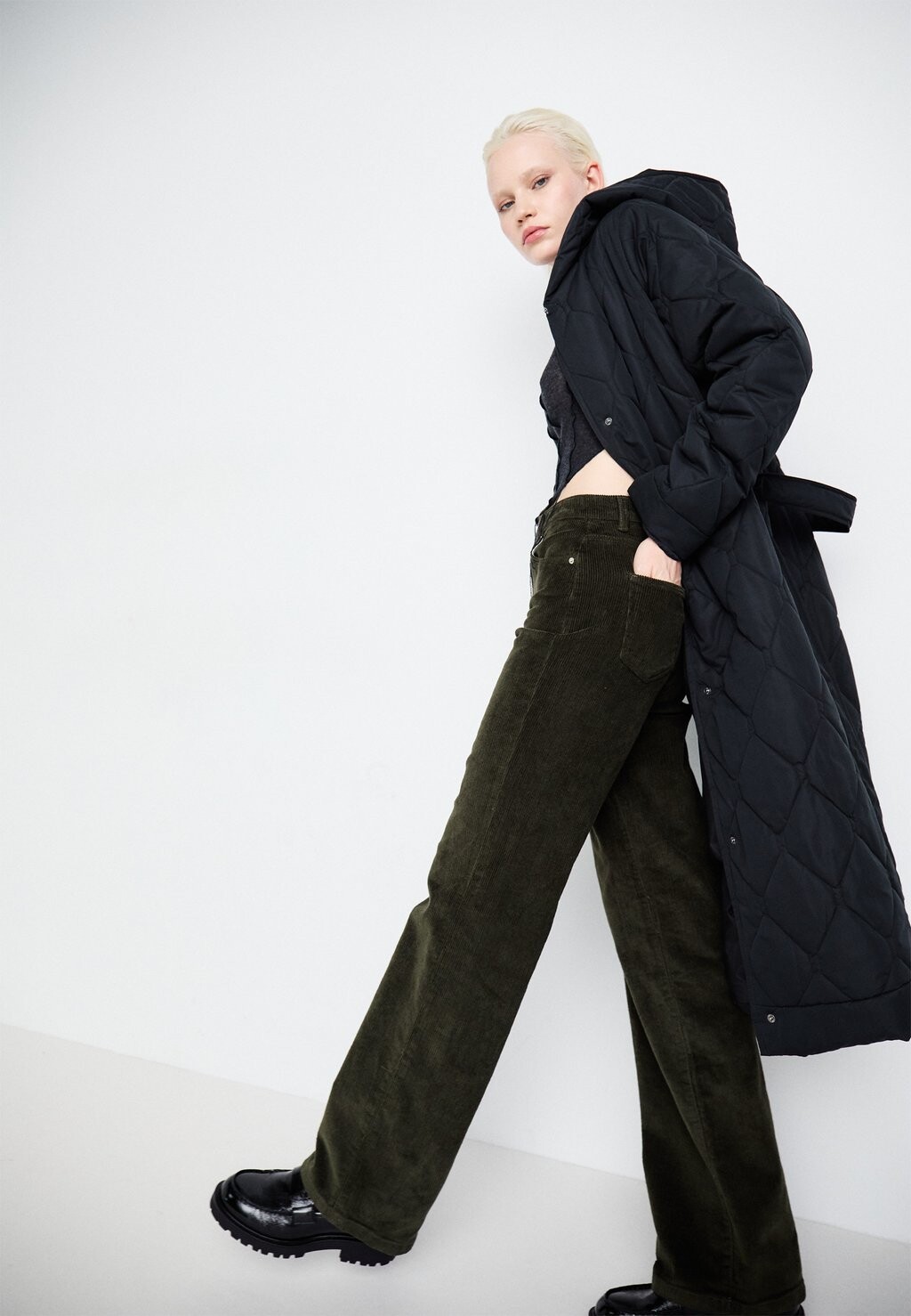 

Брюки VMTESSA WIDE Vero Moda, темно-зеленый