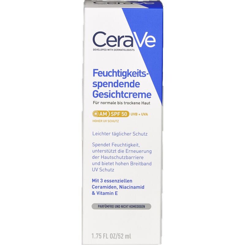 

Увлажняющий крем для лица SPF 50 CeraVe, 52 ml