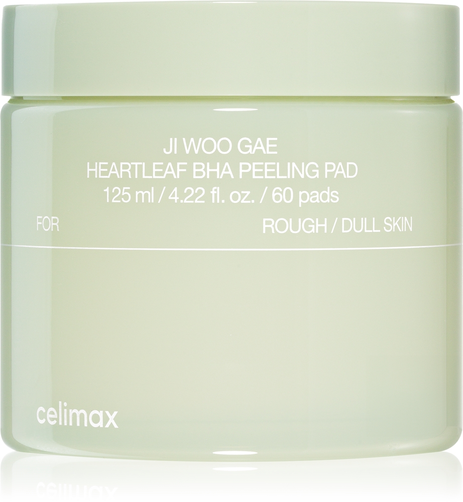

Отшелушивающие диски Ji Woo Gae Heartleaf BHA с успокаивающим эффектом Celimax, 60 шт