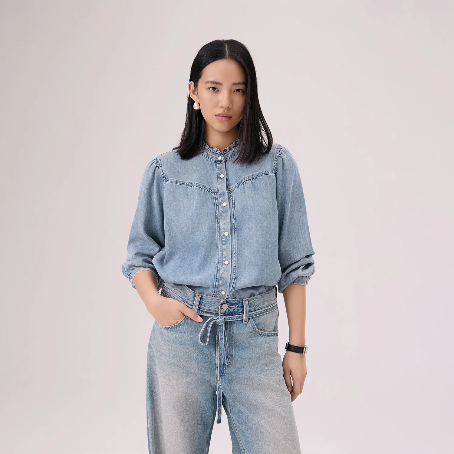 Рубашка женская Light Blue Other Levis — фото 4