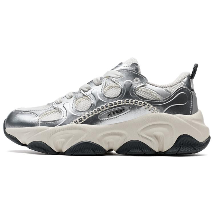 

Кроссовки XTEP Lifestyle Shoes Women's Low-top Silver/Sail White, белый
