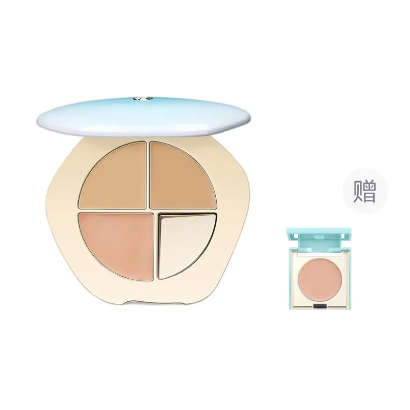 

Трехцветная палитра консилера увлажняющая осветляющая выравнивание тона кожи пуховый диск 5г TIMAGE