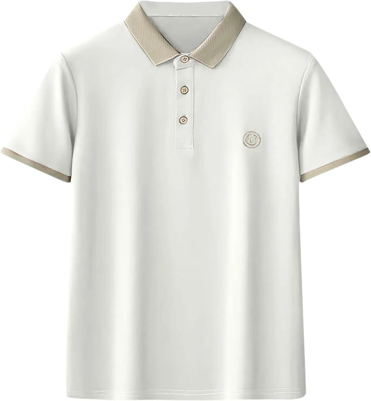 

Мужская рубашка Ice Silk с коротким рукавом и тремя пуговицами