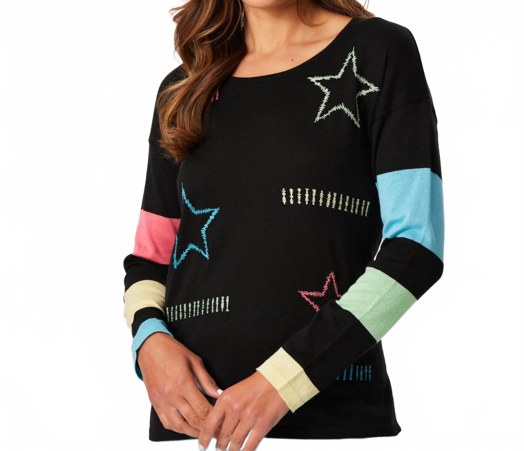 

Топ Scoop Star в черном/мульти French Kyss, черный/мультиколор