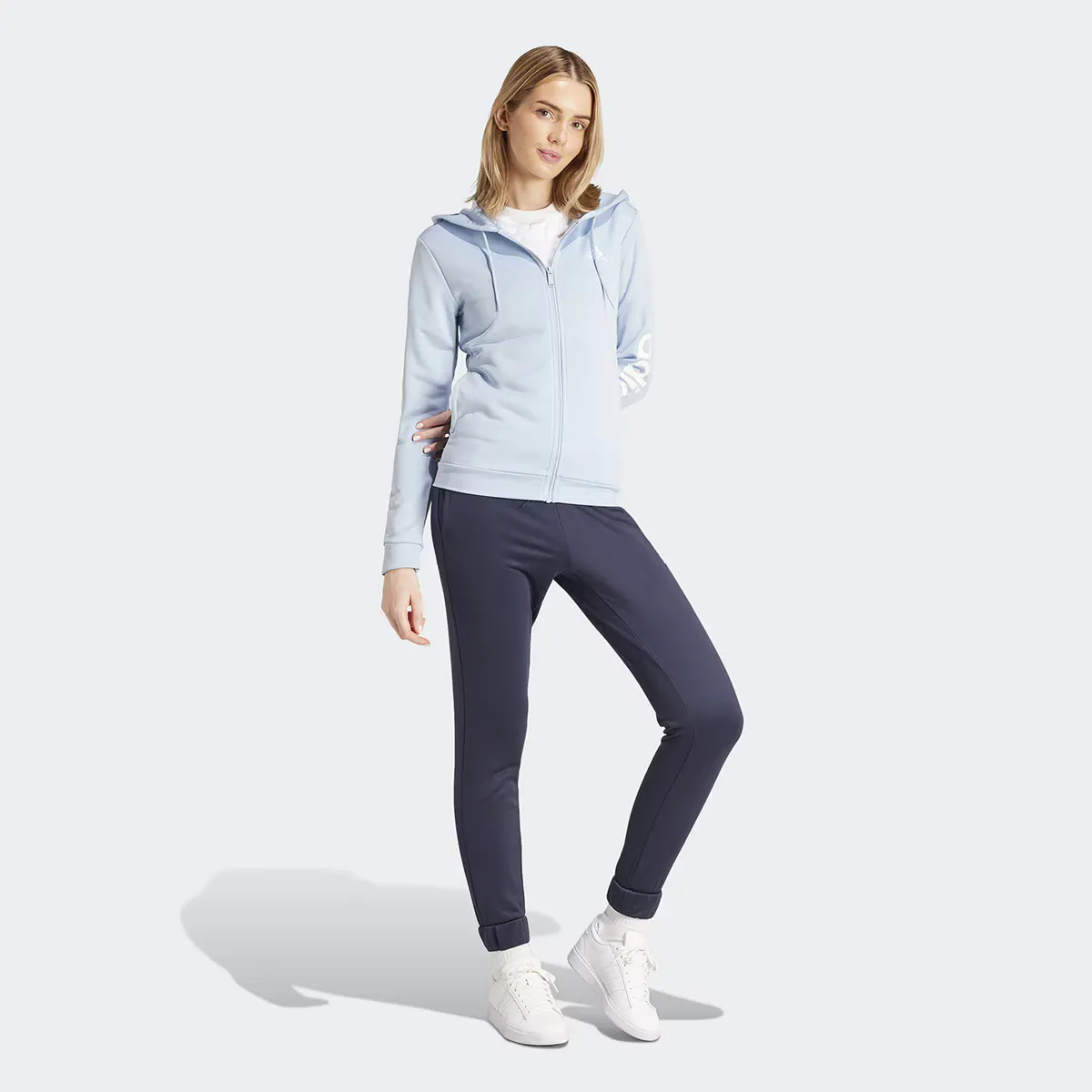 

Женский линейный спортивный костюм Adidas, синий