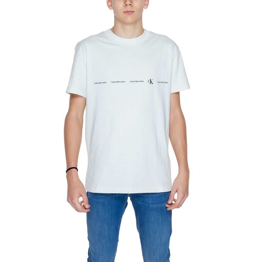 

Зеленая футболка из органического хлопка Calvin Klein Jeans