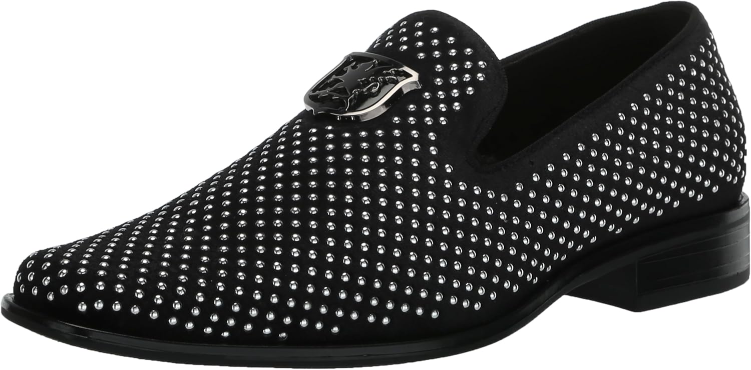 

Мокасины без шнурков Stacy Adams Boys Swagger с заклепками, черный