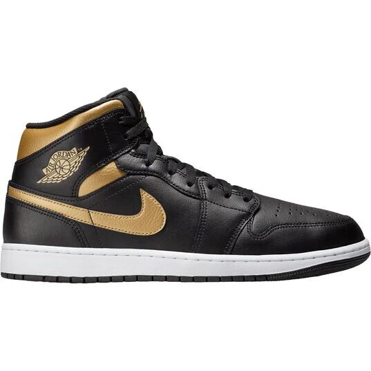 

Кроссовки Air Jordan 1 Mid, цвет Schwarz/Metallic Gold/Weiß/Weiß
