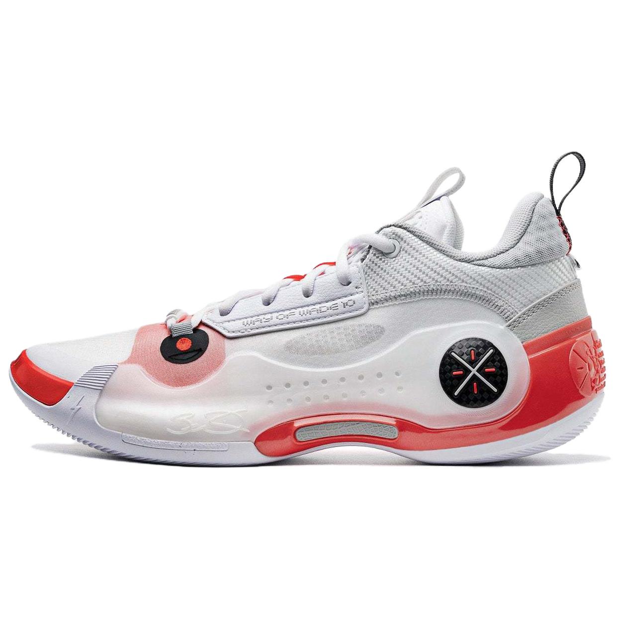 

LINING Баскетбольные кроссовки Wade's Way 10 Low с низкой амортизацией, износостойкие, мужские, белые, красные