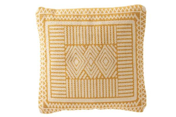 

Подушка J-LINE WHOC, 44x42x44 см цвет ocker