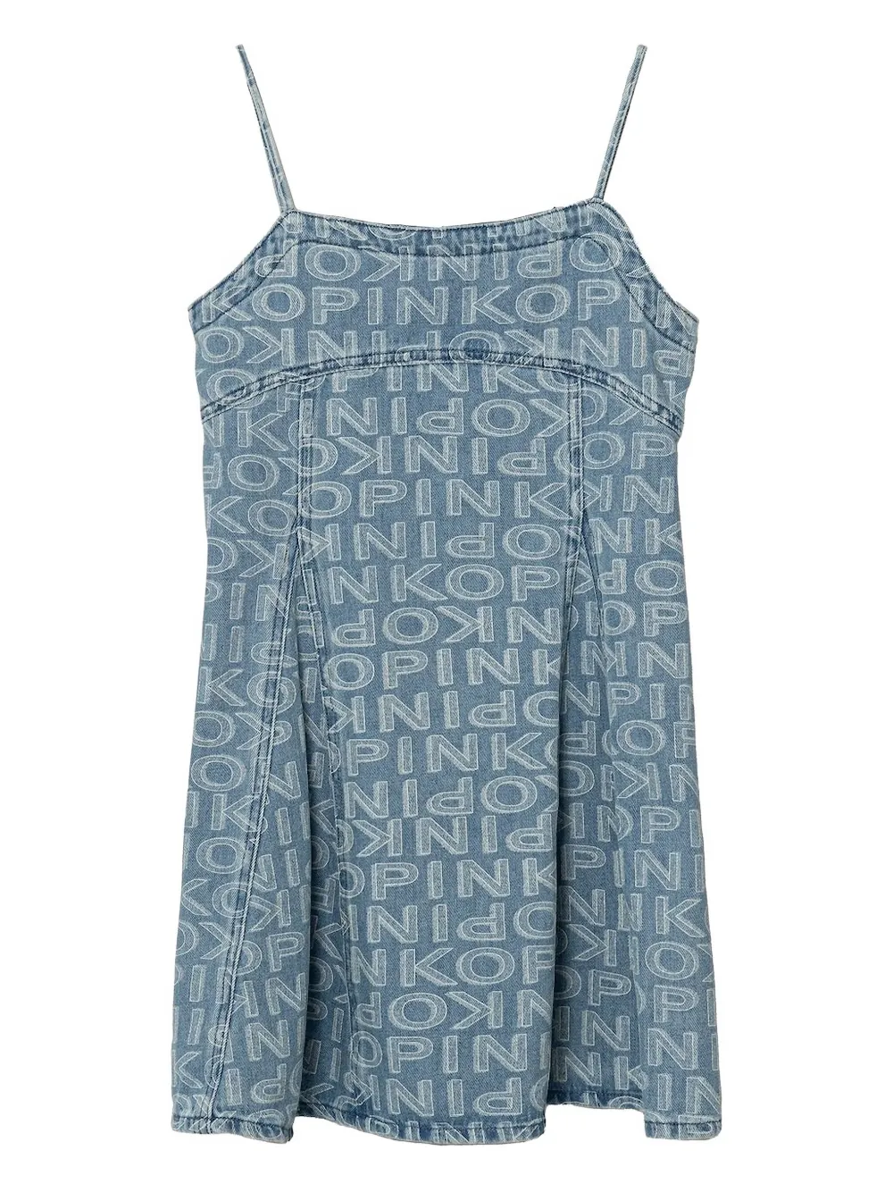 

Джинсовое платье с логотипом Pinko Kids, синий