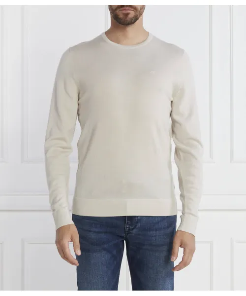 

Шерстяной свитер Regular fit Calvin Klein, бежевый
