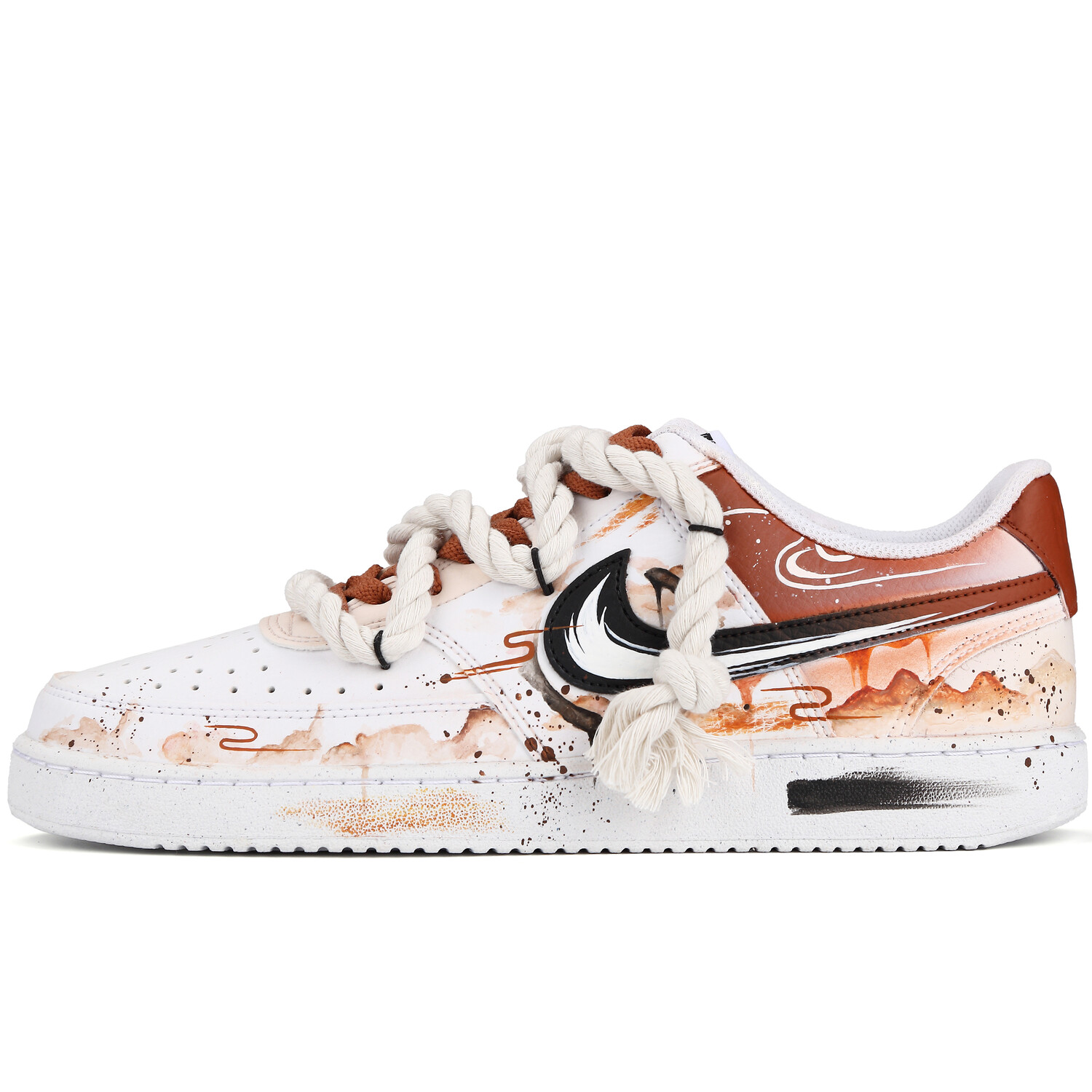 

Кроссовки Nike Court Vision 1 Skateboarding Shoes Men Low-top, цвет Chocolate
