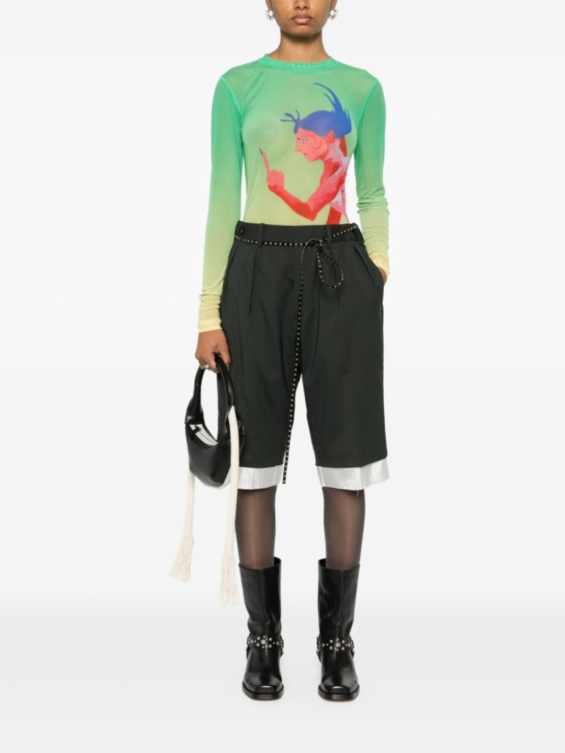 

Футболка с графическим принтом Charles Jeffrey Loverboy Powermesh, зеленый