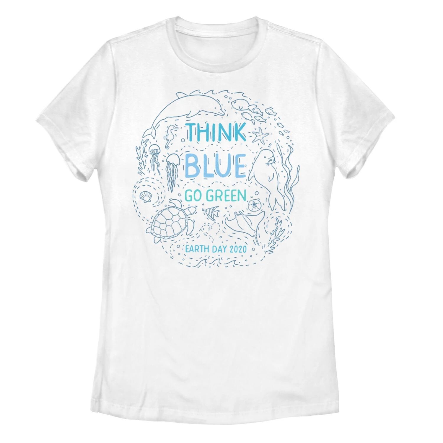 

Детская футболка Think Blue Go Green Earth Day 2020