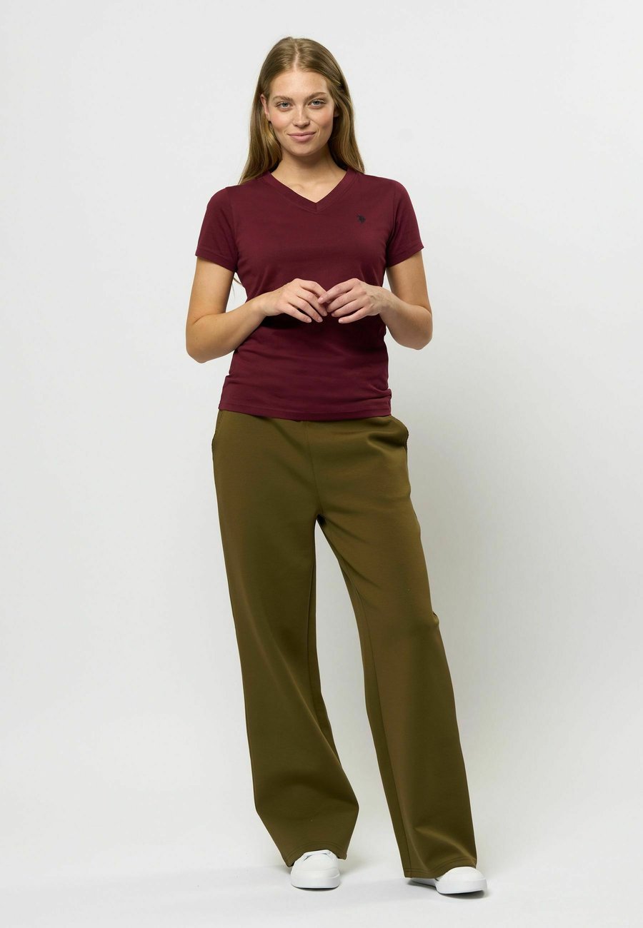 Футболка U.S. Polo Assn. ASSIA, Tawny Port/Bordeaux — фото 2