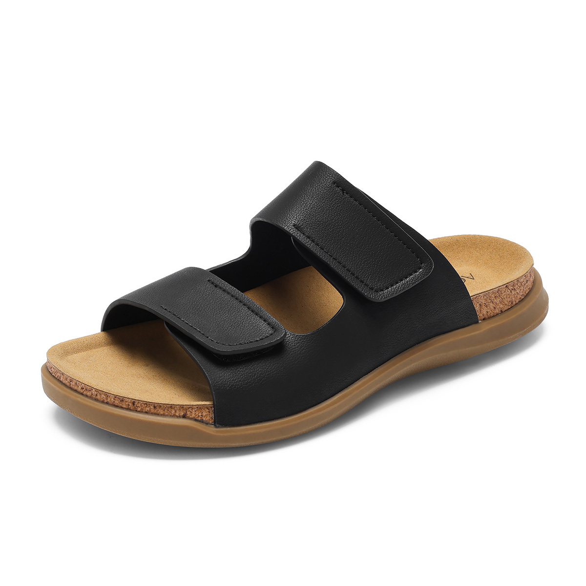 

Сандалии-слайдеры с резиновой подошвой и противоскользящим покрытием для мужчин AOKANG, Black