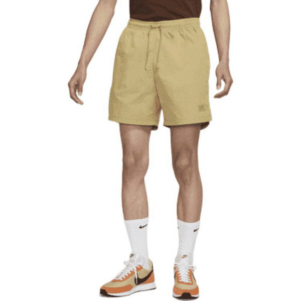 Шорты men's nai-ke cha nai-ke cha series solid color breathable lacing straight shorts apricot brown Nike, мультиколор — фото 4