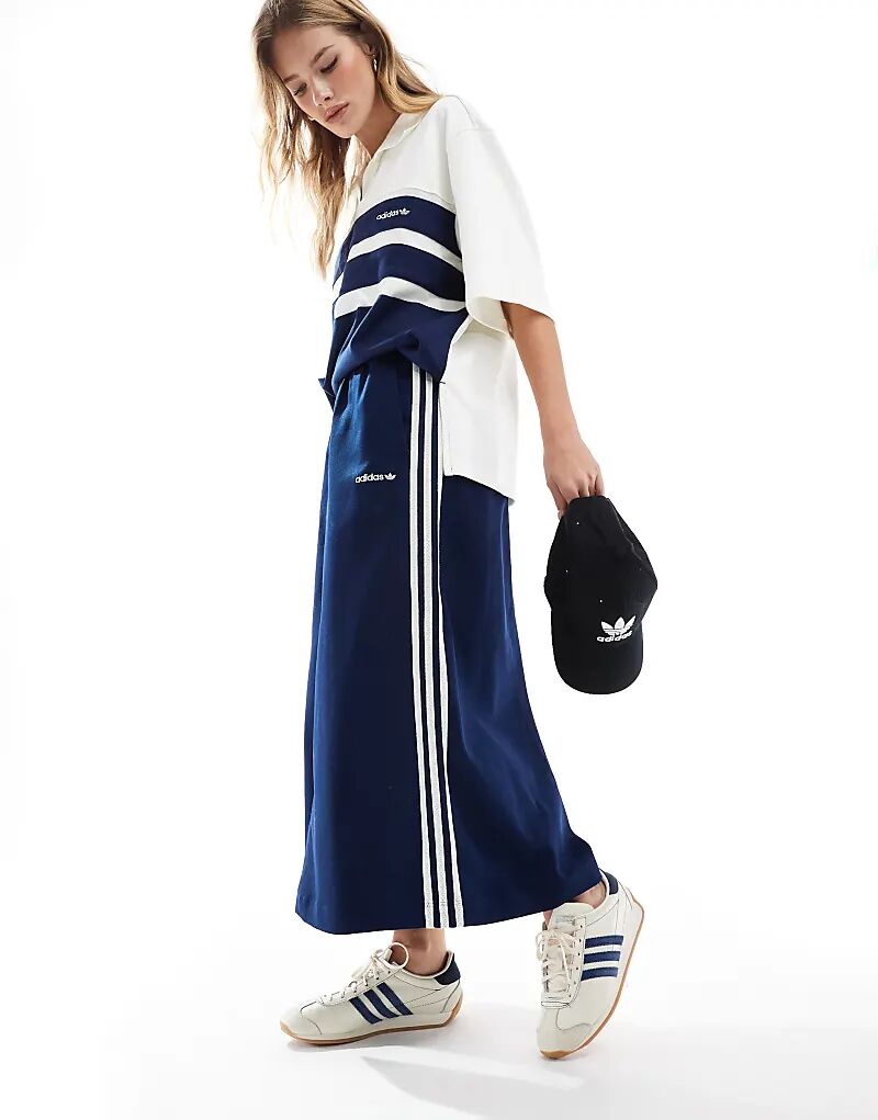 

Юбка миди цвета индиго adidas Originals