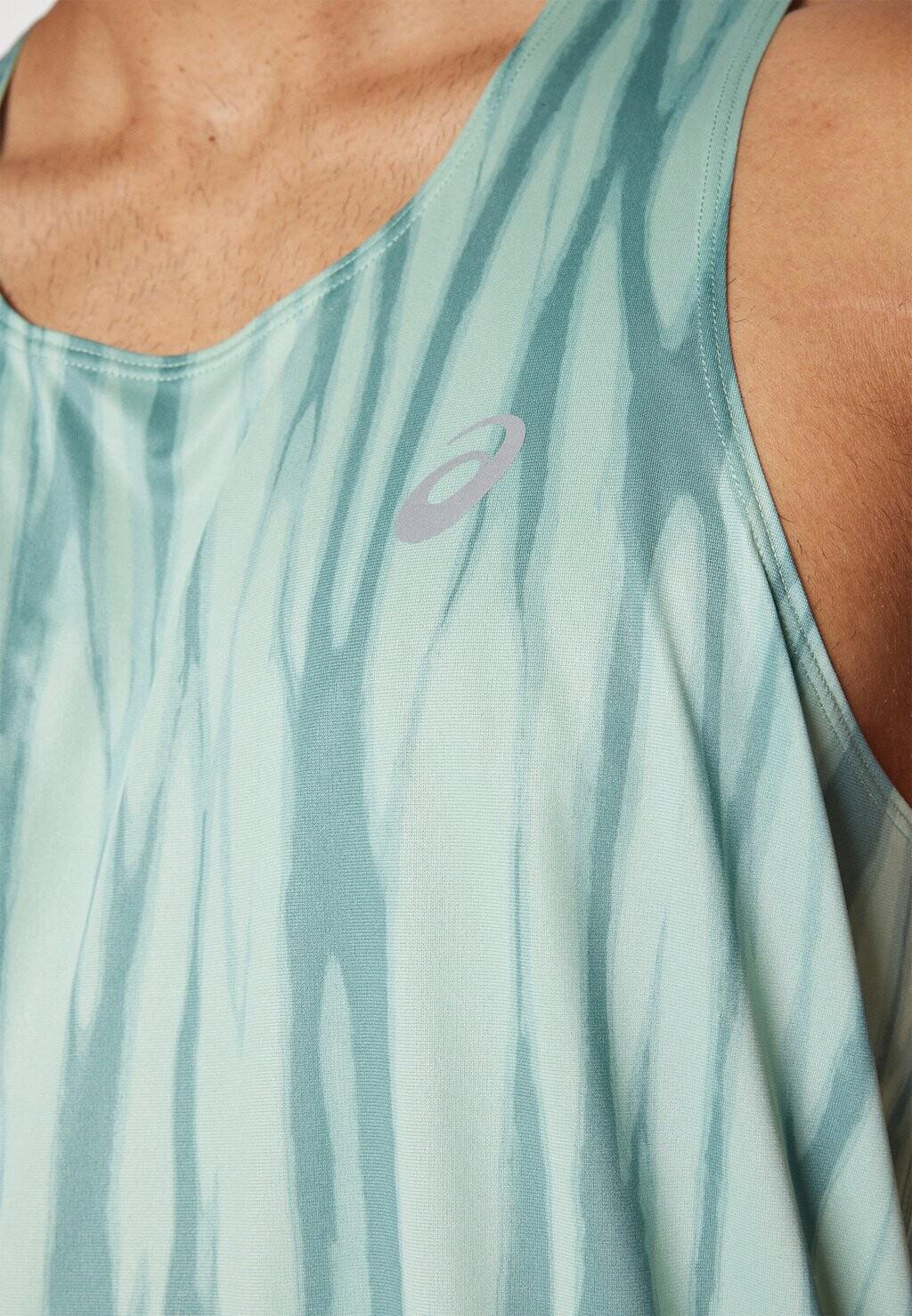 

Топ ROAD ALL OVER PRINT SINGLET ASICS, бирюзовый