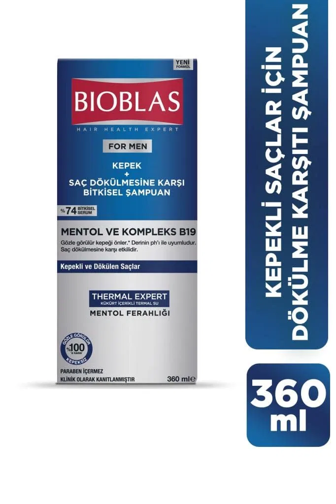 Мужской шампунь от перхоти и выпадения волос Bioblas Thermal Expert Bioblas — фото 2
