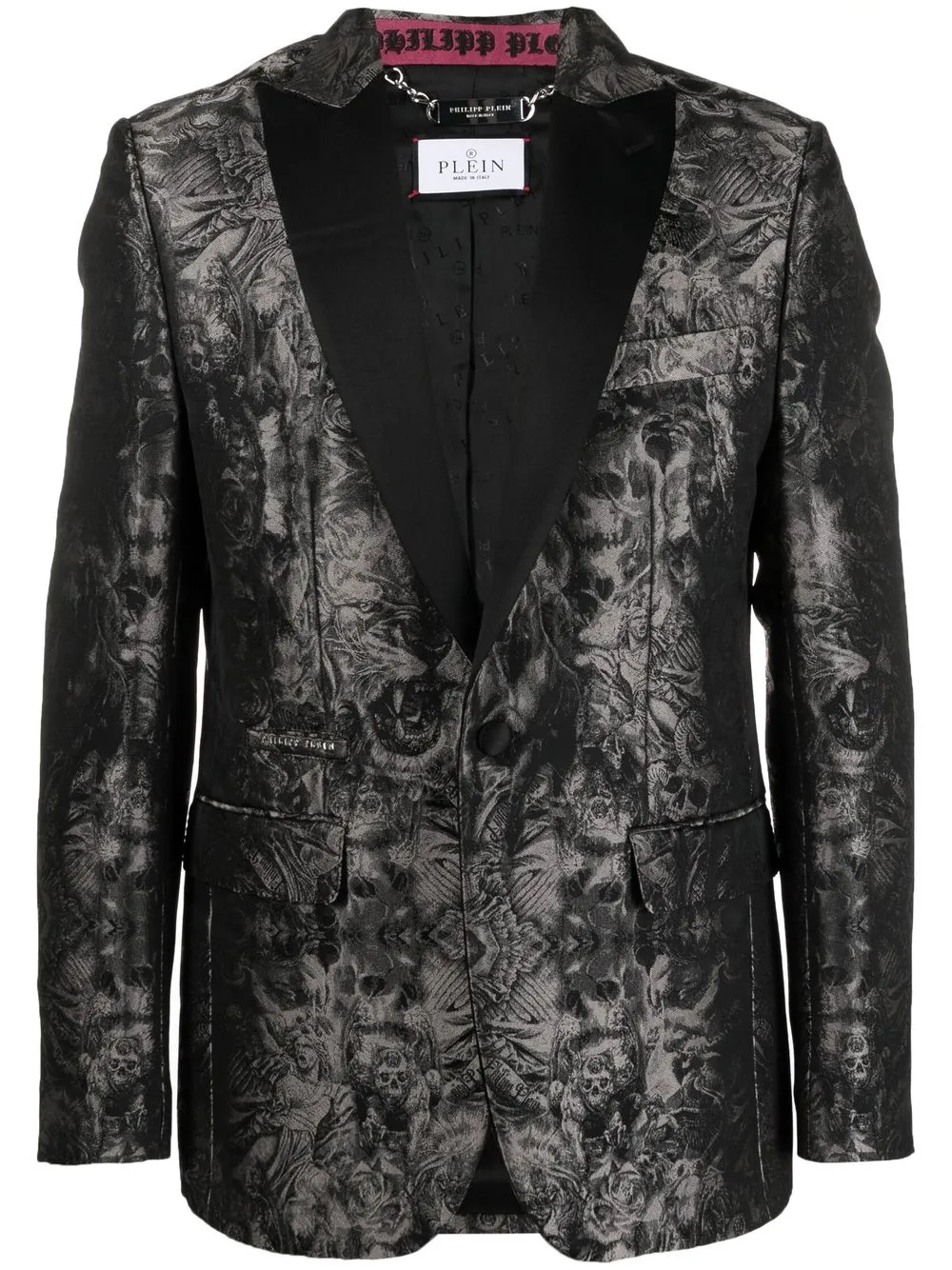 

Жаккардовый пиджак Gothic Plein Philipp Plein, черный