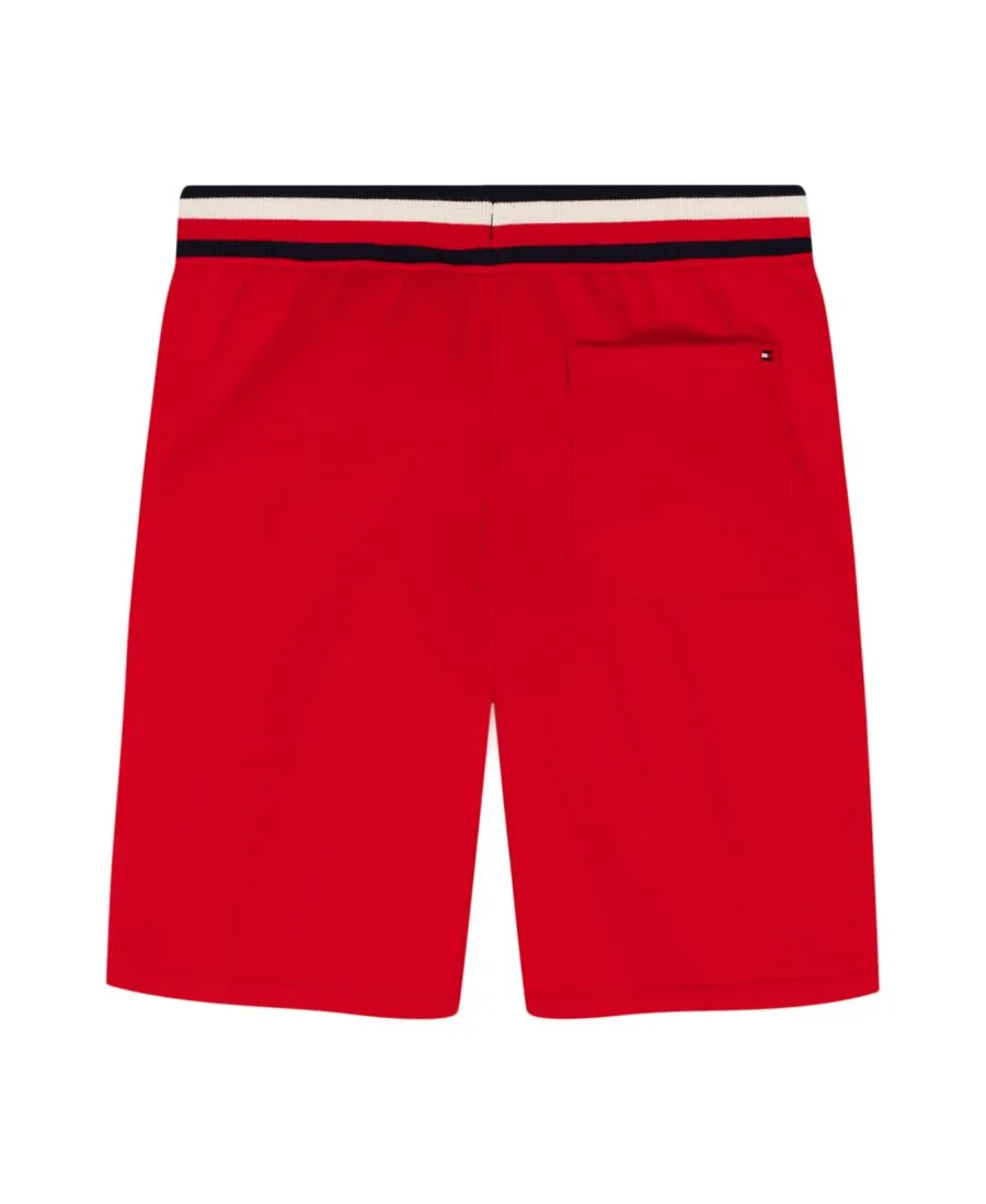 Детские шорты Tommy Knit Pull-On Shorts для мальчиков 8-20 лет Tommy Hilfiger, tommy красный — фото 4