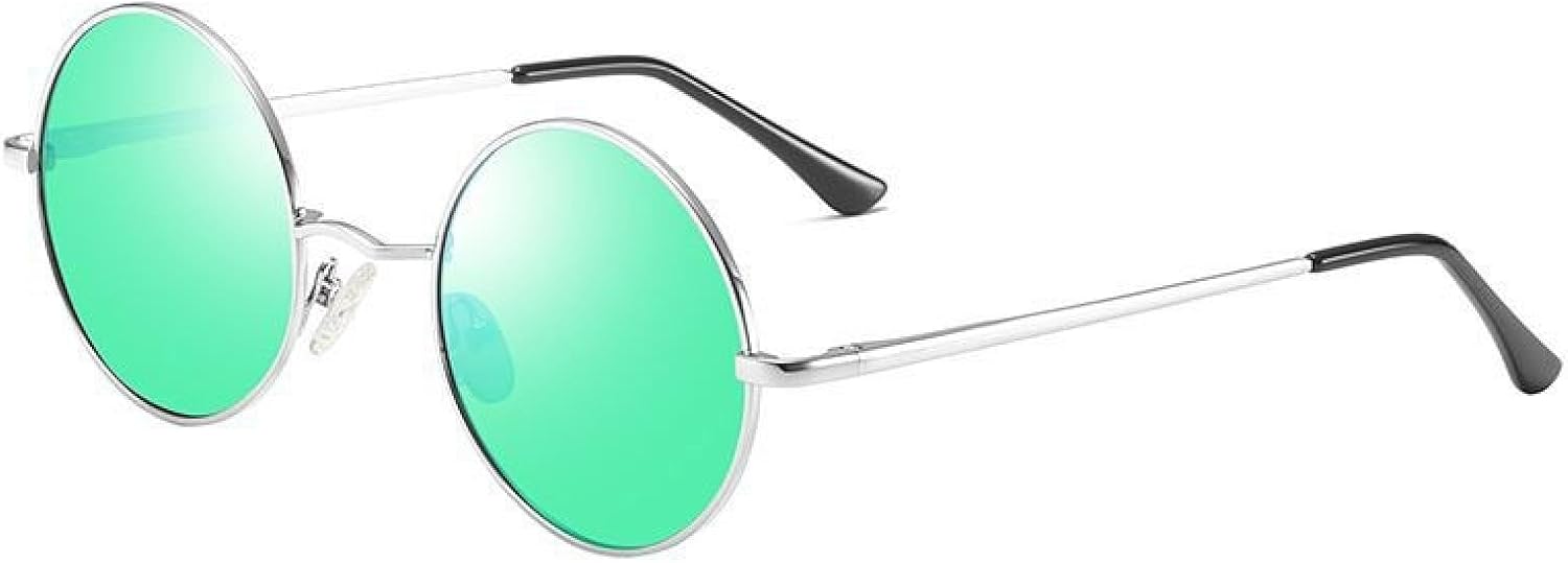 

Солнцезащитные очки с защитой UV400 | Женские и мужские, маленькие, круглые | Линзы конфетных цветов для занятий спортом на открытом воздухе и вождения DSVIGF, C7 Green