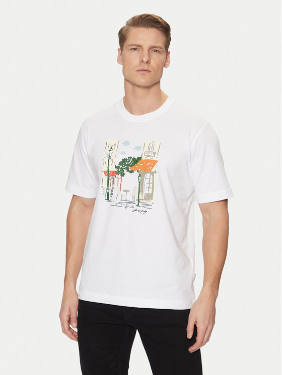 

Футболка свободного кроя Machester 12273549 Jack&Jones, белый