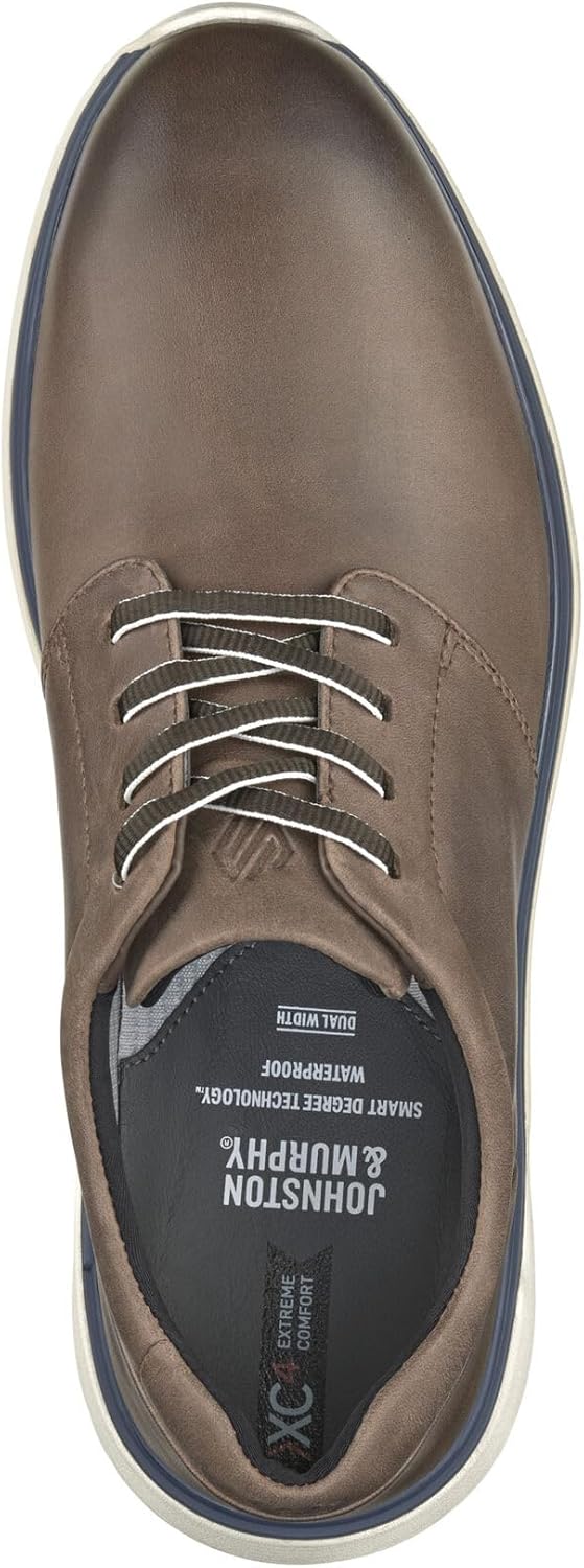 Мужские кроссовки Johnston Murphy XC4 Prentiss 2 с простым носком Johnston & Murphy, Stone Oiled Waterproof Full Grain — фото 2