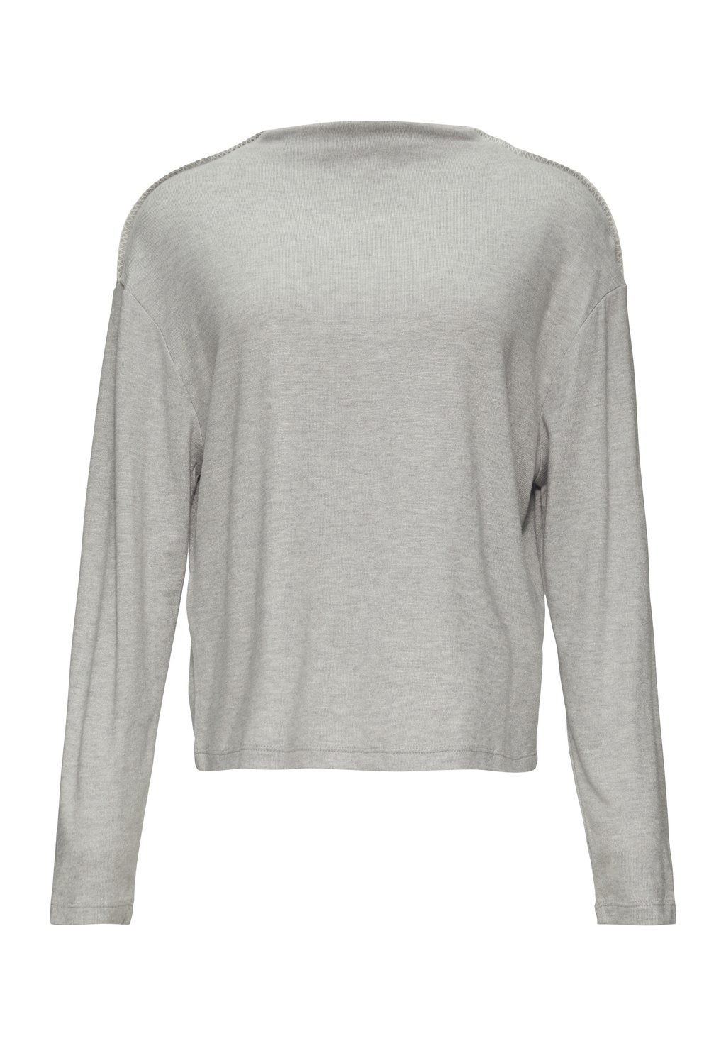 

Топ с длинными рукавами LONGSLEEVE AUS GEBÜRSTETEM JERSEYSTRICK s.Oliver, серый