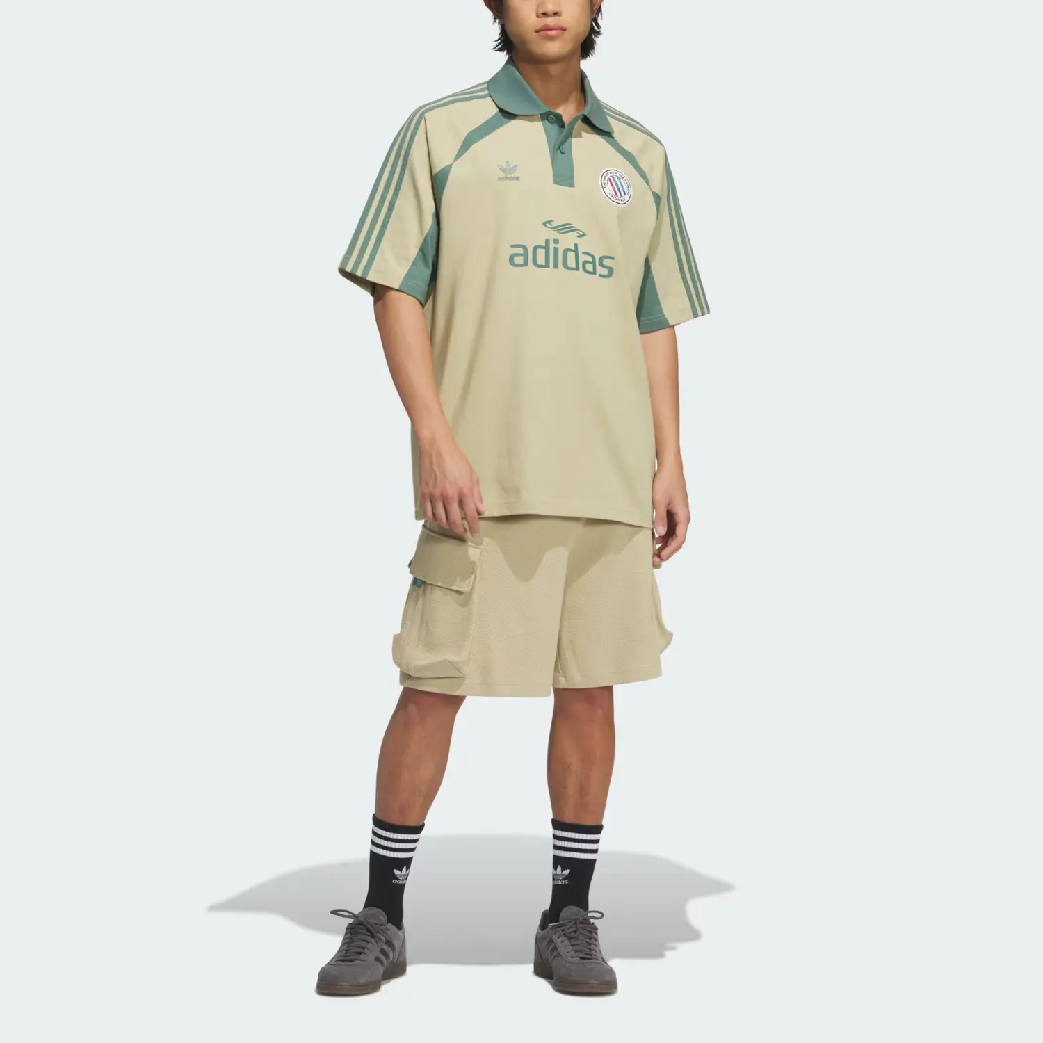 Adidas Originals SS25 Карго-шорты мужские Grassland Brown — фото 4