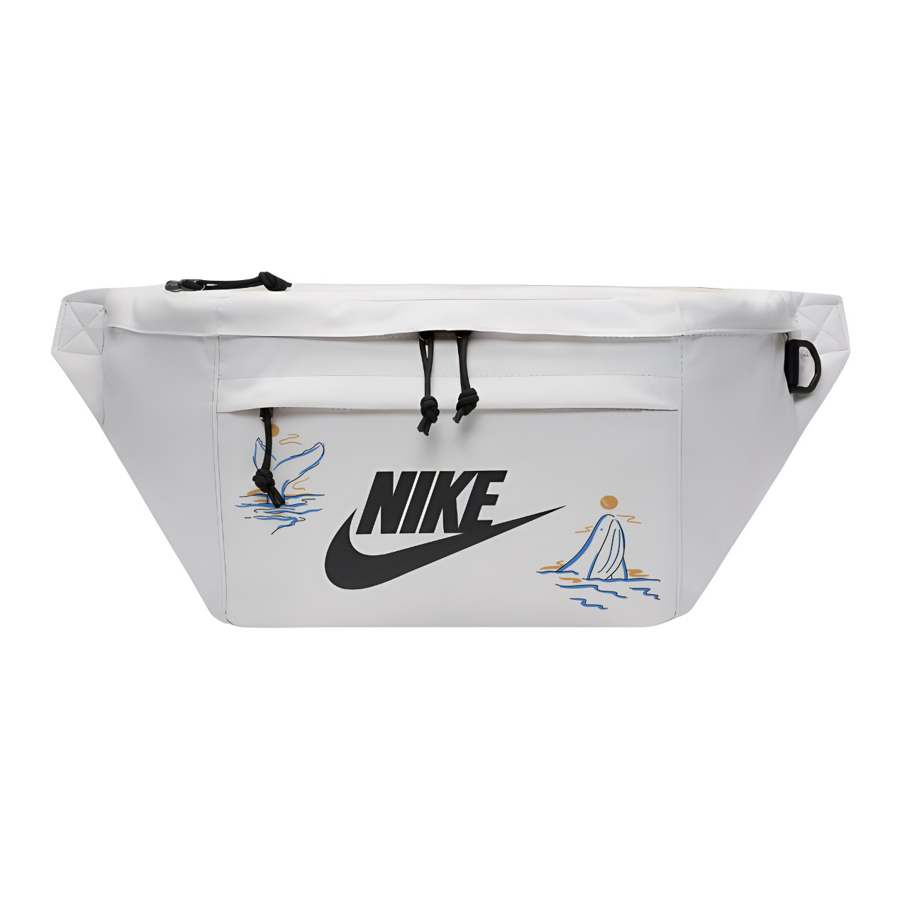 

Nike Одноплечевая набедренная сумка через плечо унисекс белая, Sunset Whale