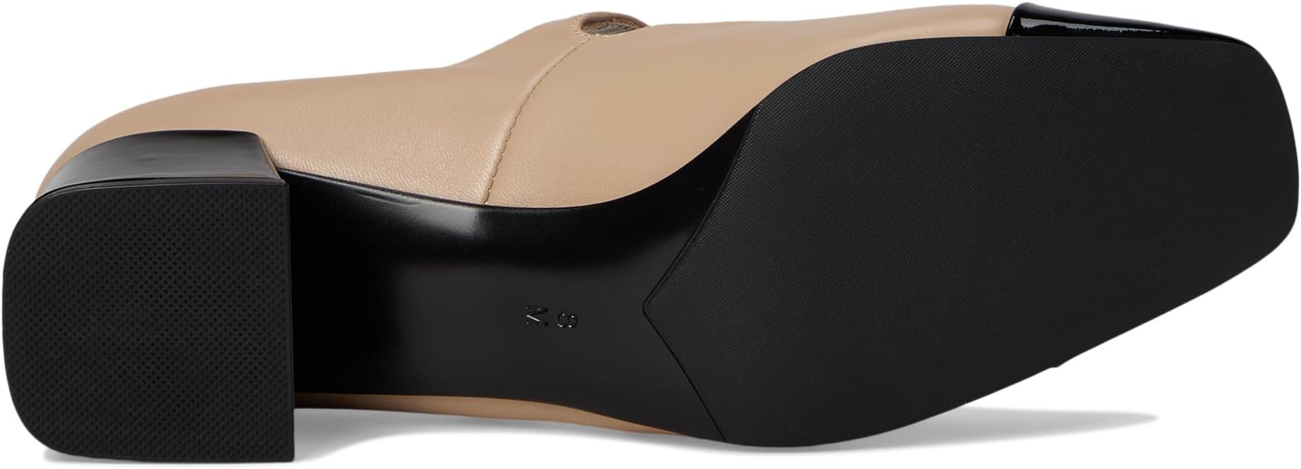 Туфли Vaneli Darin, цвет Ecru Nappa/Black Patent — фото 3