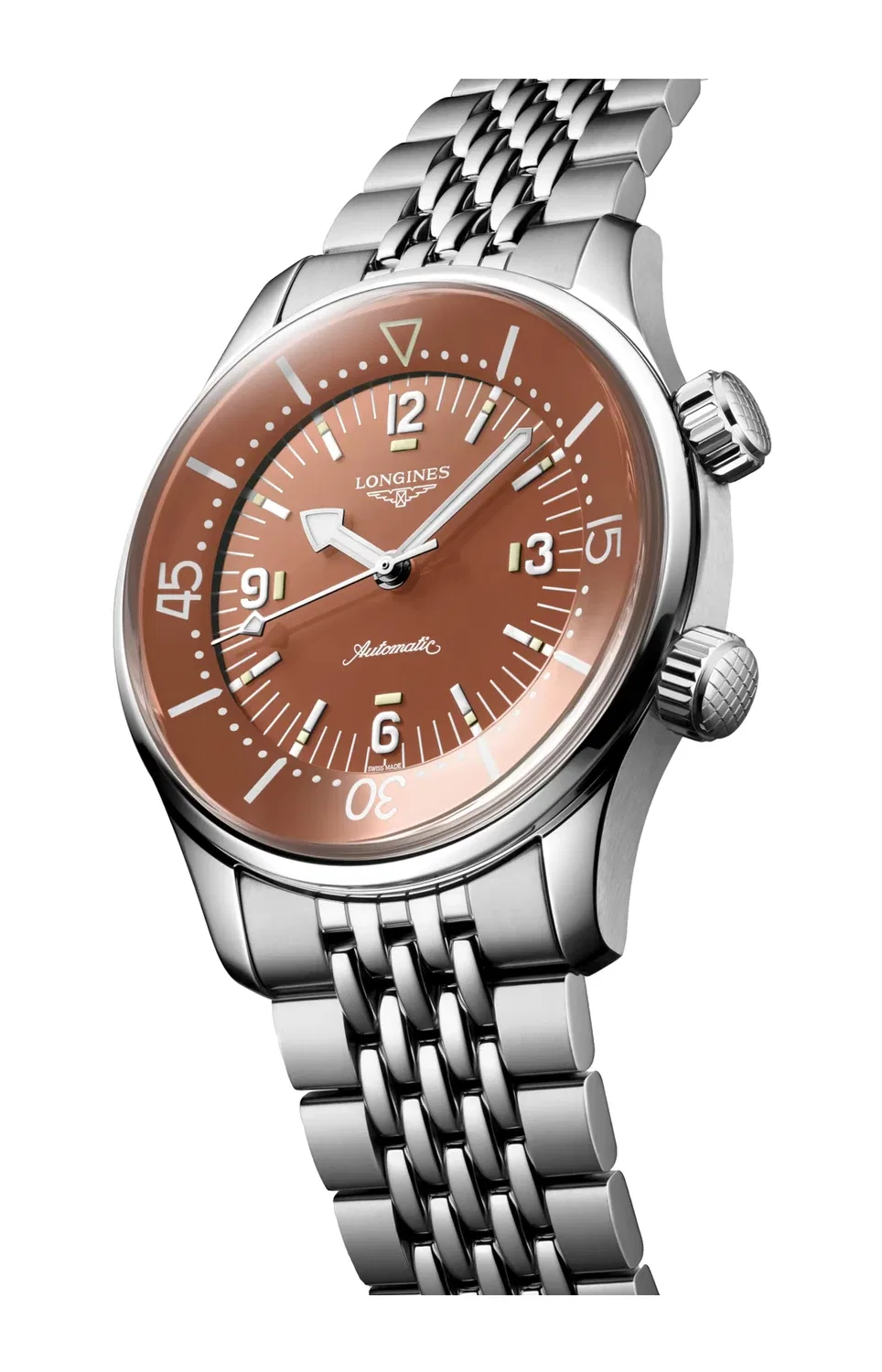 Лонжин Легенда Дайвер 39 мм - L3.764.4.96.6 LONGINES, золотой — фото 3