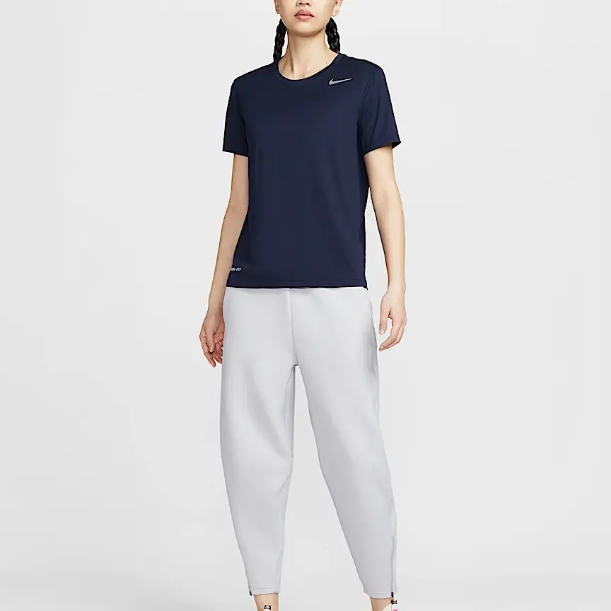 Футболка Dri Fit женская obsidian Nike, Obsidian Color — фото 4