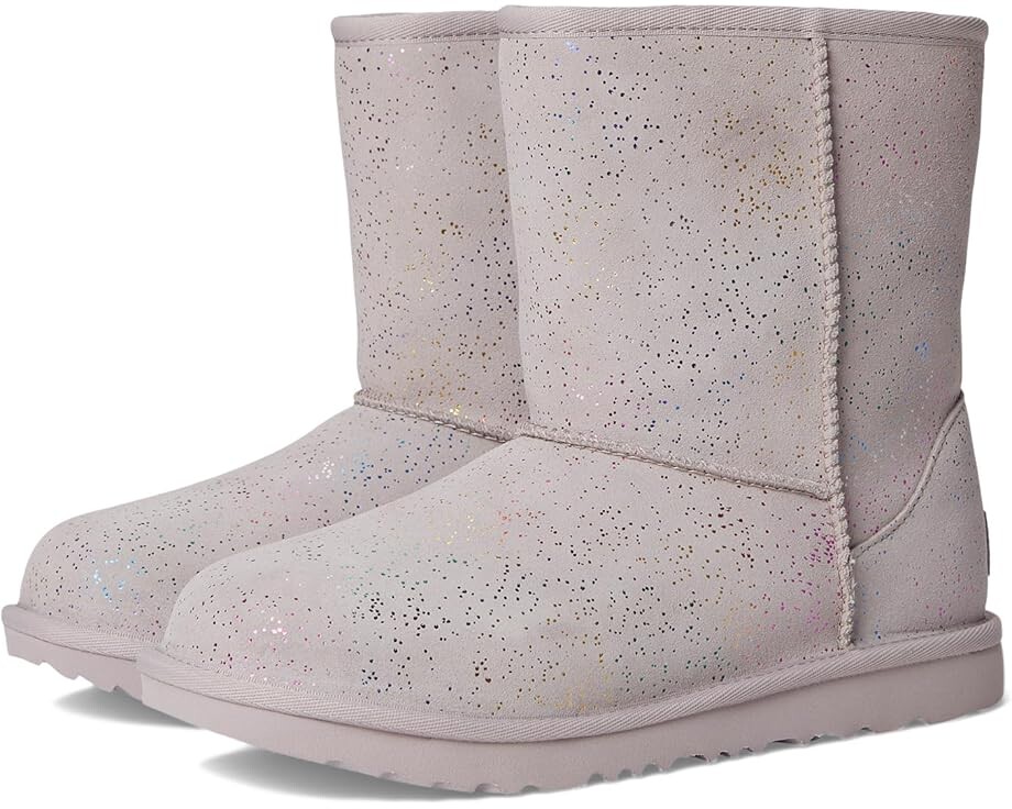 

Ботинки UGG Kids Classic II II Shimmer Sky, цвет Pale Smoke/Rainbow Metallic