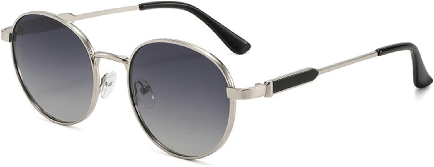 

Солнцезащитные очки Willochra Retro Polarized круглые металлические женские, модные дизайнерские мужские солнцезащитные очки UV400 в стиле панк с градиентным покрытием, C6