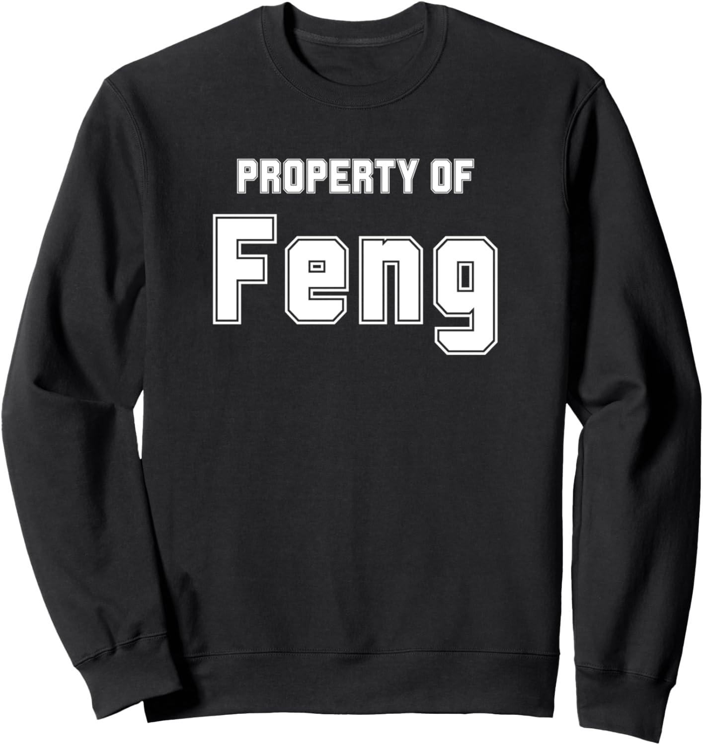 

Забавная толстовка с азиатским именем Фэн, подарок для мусульманина Funny Asian Name Gifts Property Of Co., черный