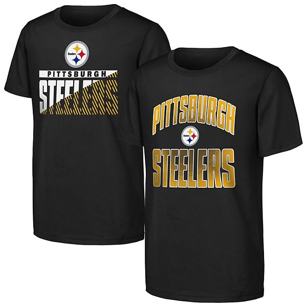 

Футболка Youth black Pittsburgh Steelers Never Quit 2-pack Outerstuff