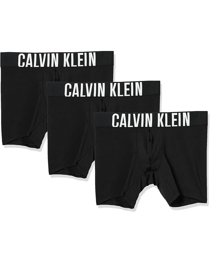 

Боксеры Calvin Klein Underwear Intense Power 3-Pack Boxer Brief, цвет Black/Black/Black