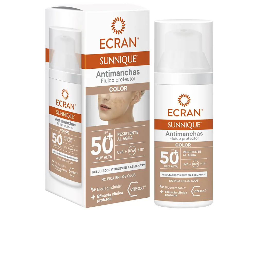 

Солнцезащитный крем Ecran Sunnique Antimanchas Color Spf50+ Ecran, 50 мл
