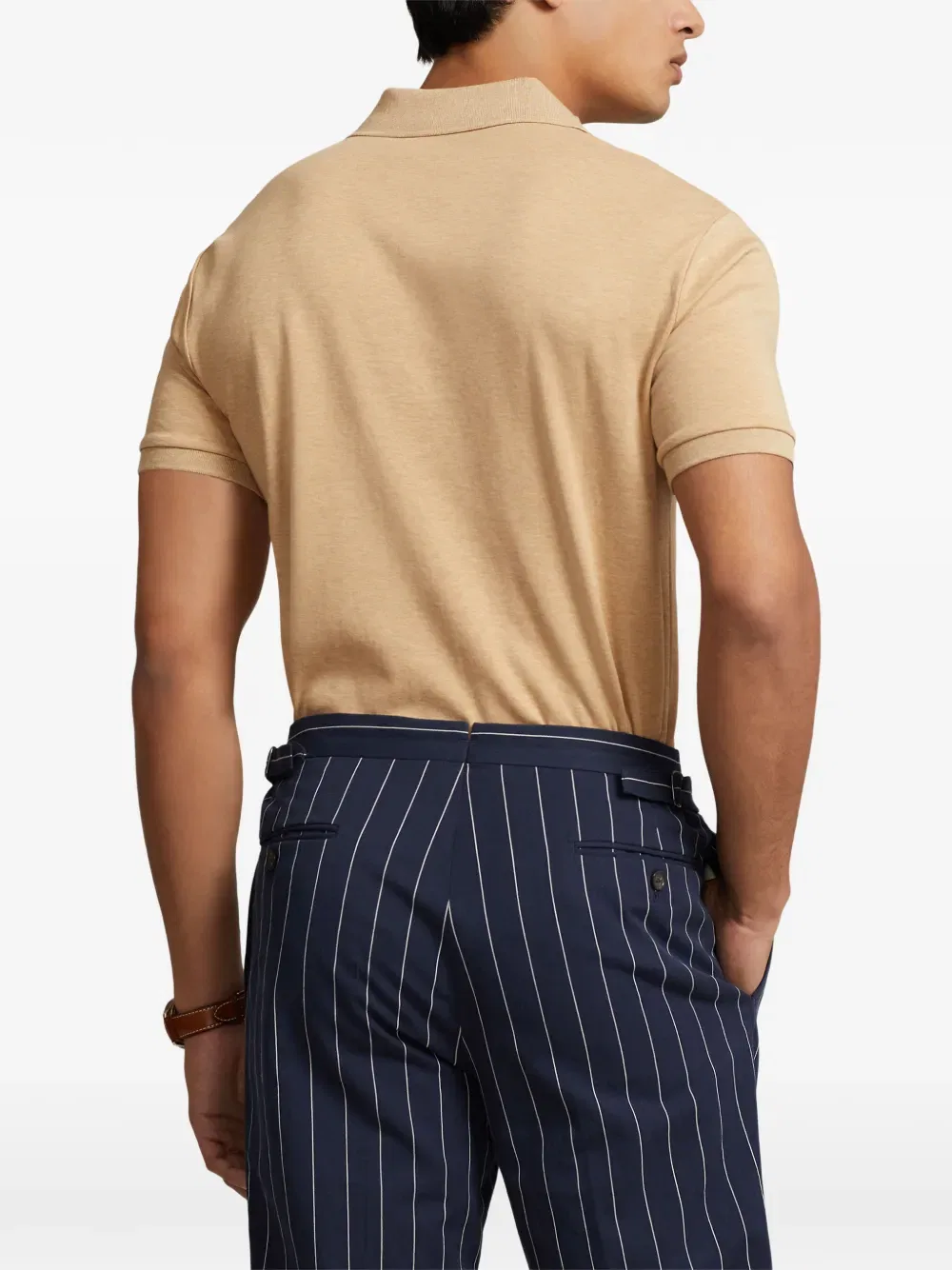 Рубашка-поло с коротким рукавом Polo Ralph Lauren, нейтральный — фото 4