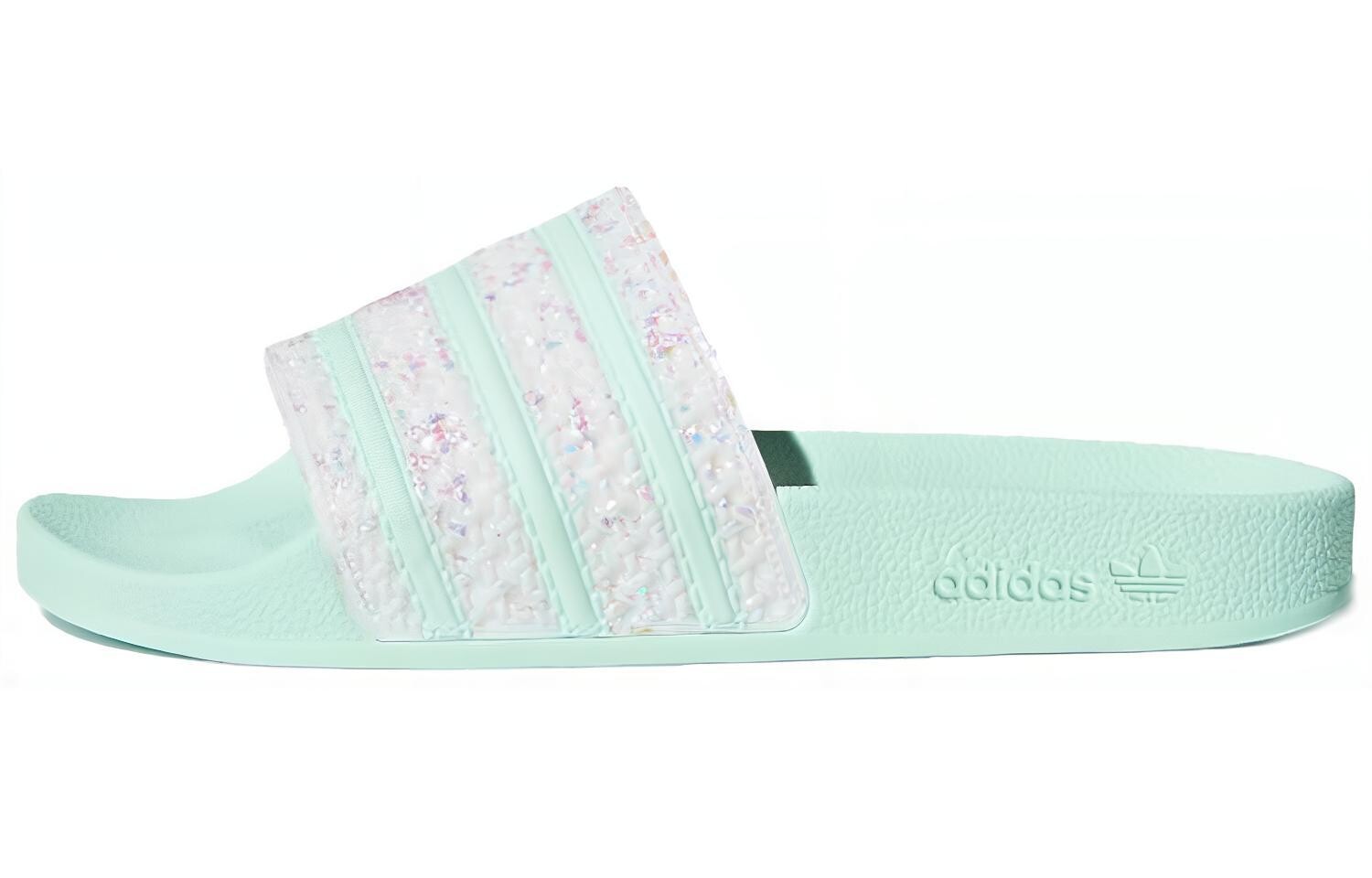 Шлепанцы серии Adilette женские мятно-зеленые Adidas