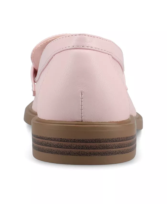 Женские лоферы Rainey Slip On с аккуратным кроем Journee Collection, розовый — фото 3