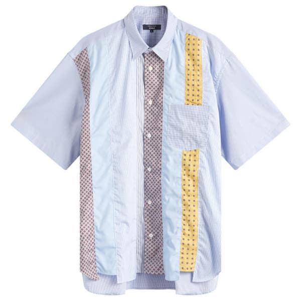 

Лоскутная рубашка с коротким рукавом Comme Des Garçons Homme, мультиколор