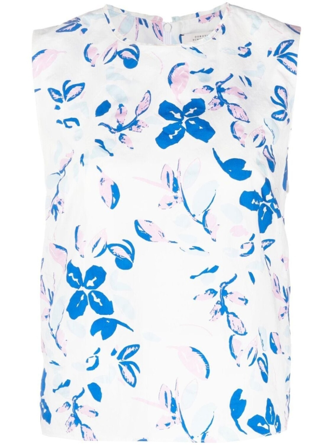

Dorothee Schumacher floral-print cut-out sleeveless blouse, белый
